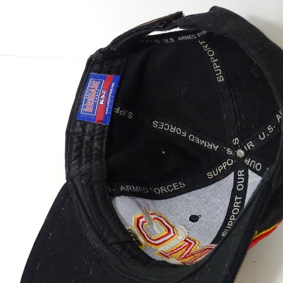 USMC Semper Fi Black Baseball Cap Adjustable Strapback Trucker Hat One Size - Picture 8 of 10